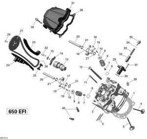 01- Cylinder Head, Front _03r1517a Schematic