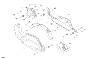 07- Cab Interior - Center Console Schematic