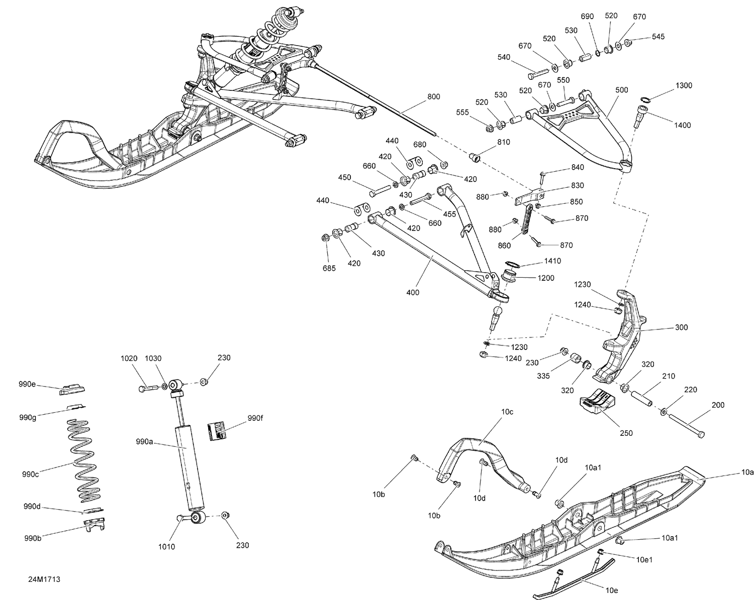 07- Front Suspension And Ski - All Models