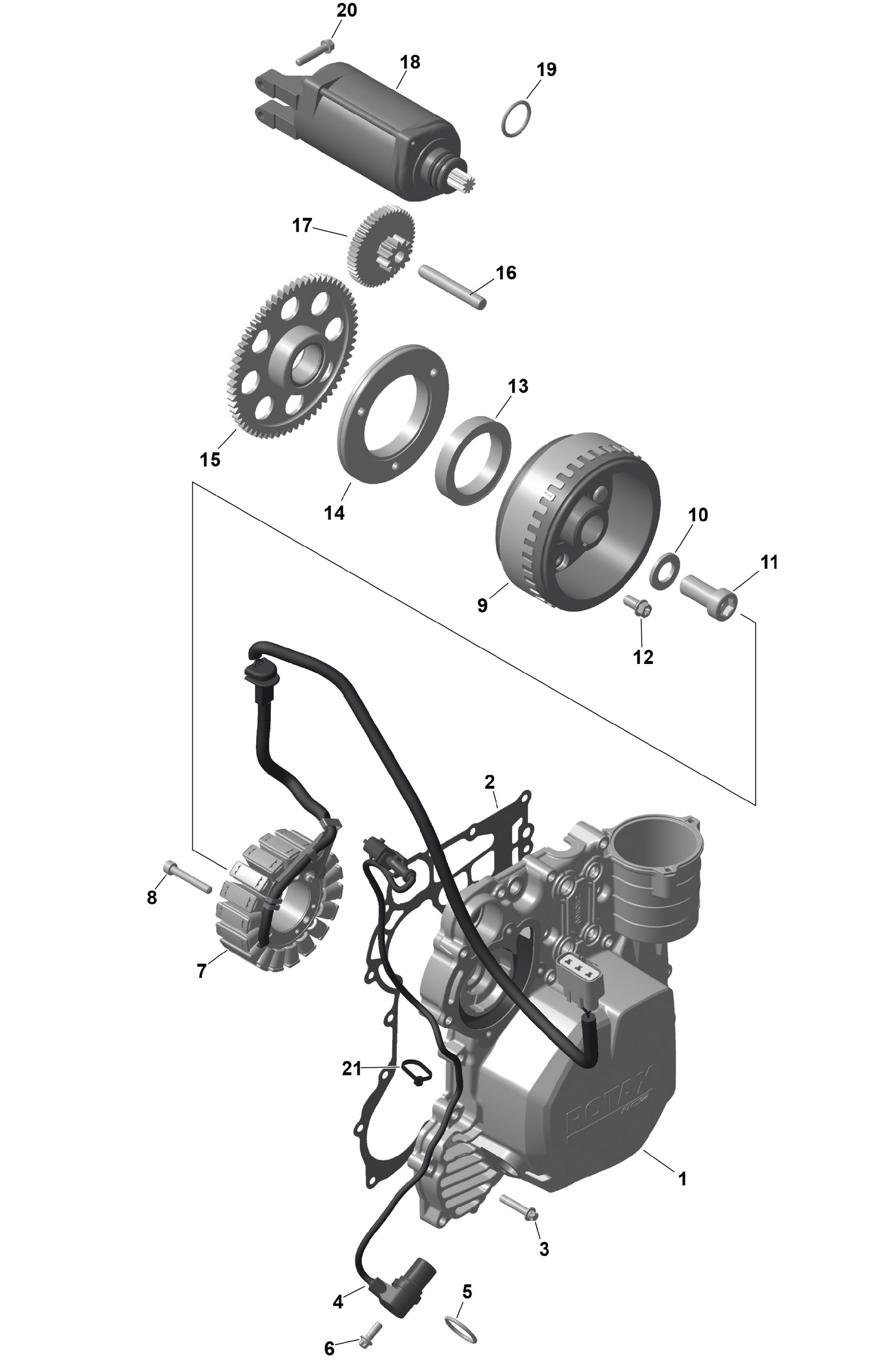 01- ROTAX - Magneto and Electric Starter