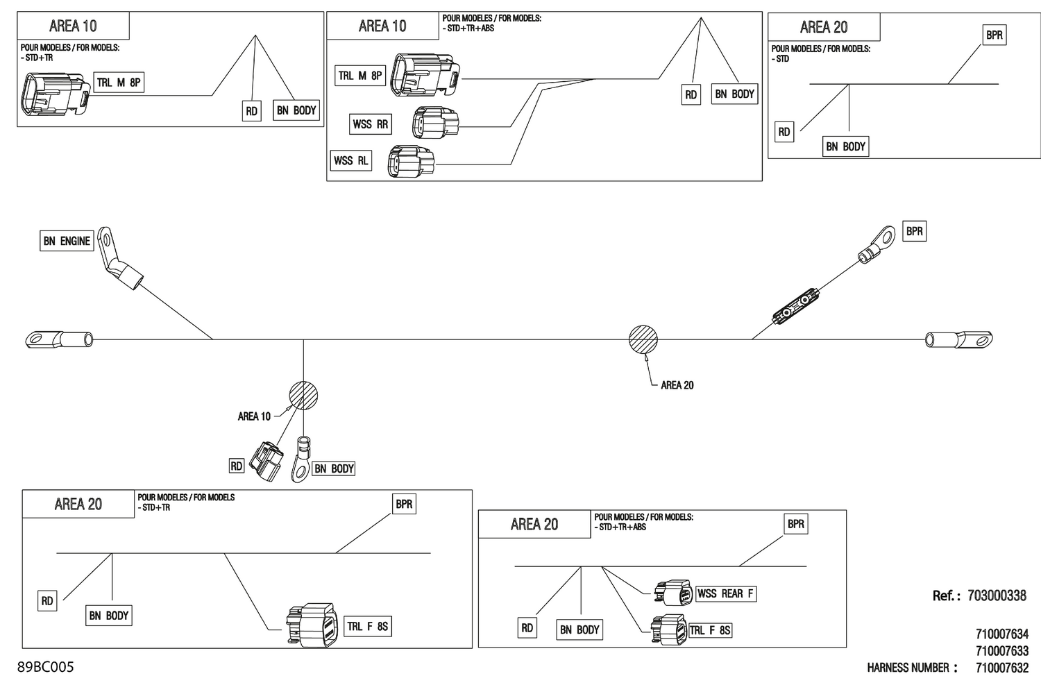 08- Electric - Voltage Regulator Wiring Harness - 710007634