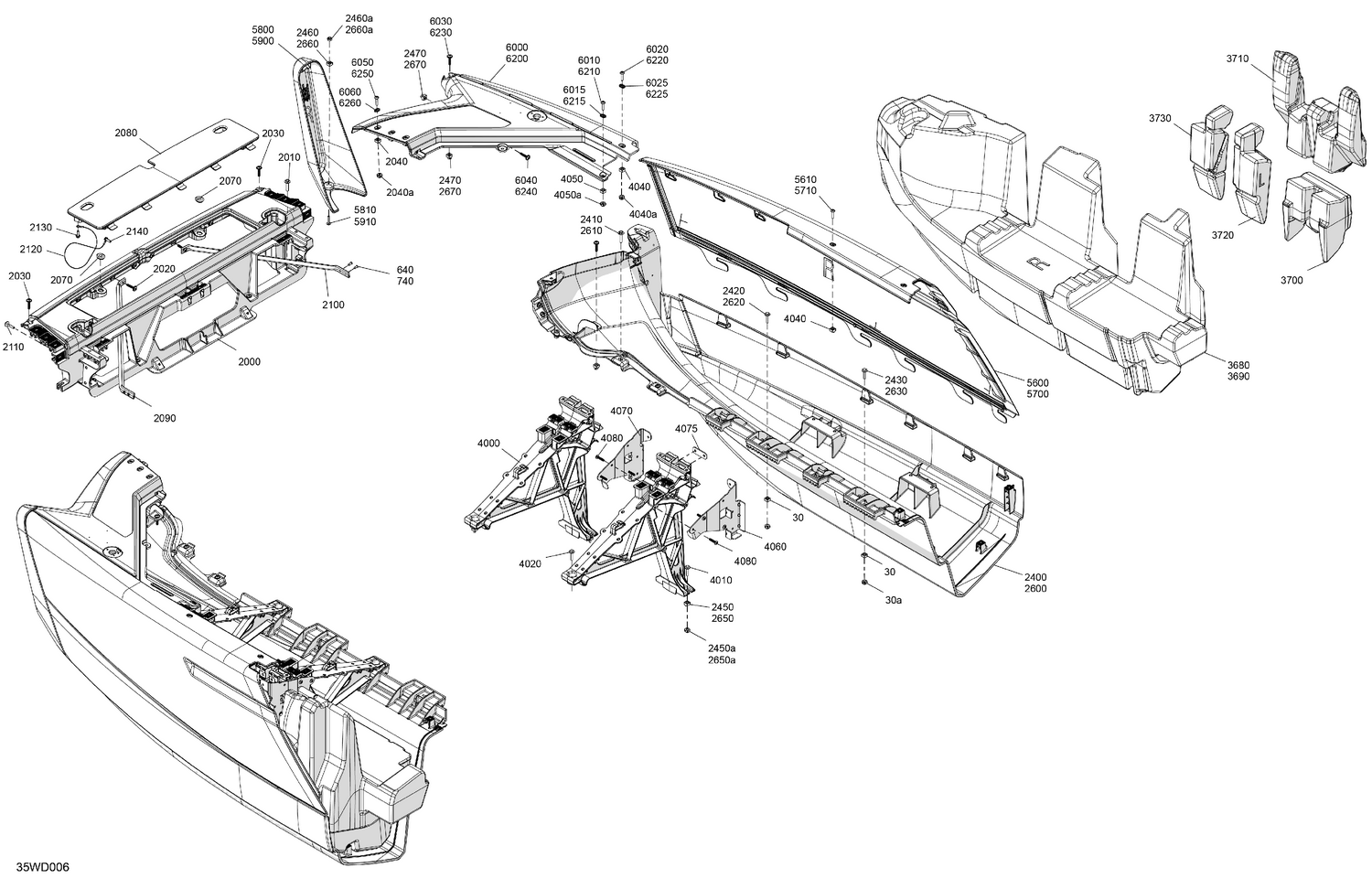 06- HULL - Front Deflector Float and Front Bumper