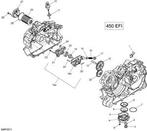 01- Engine Lubrication - 450 Efi Schematic