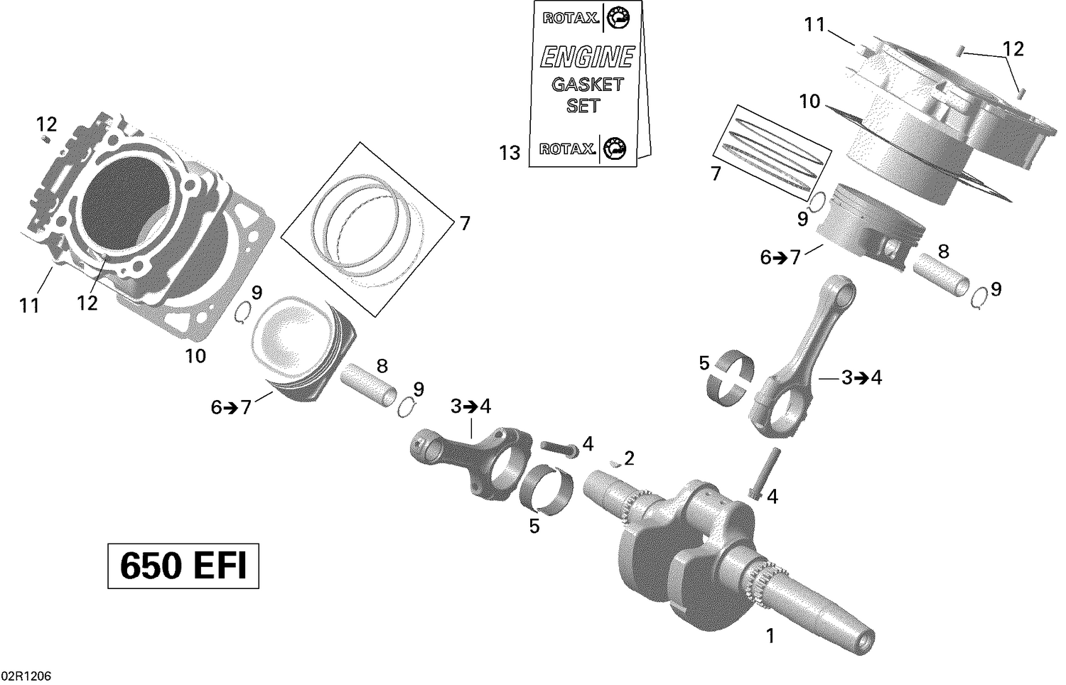 01- Crankshaft, Piston And Cylinder _2VCA Model