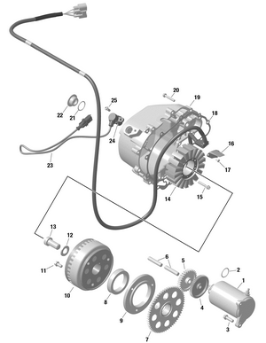 01- Rotax - Magneto And Electric Starter Schematic