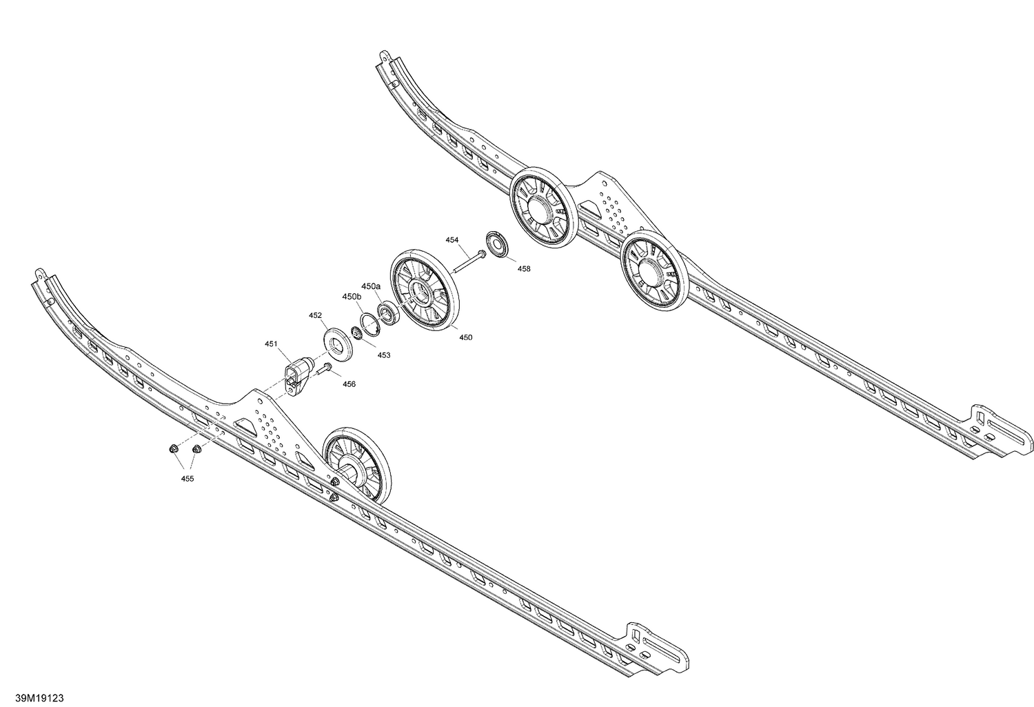08- Rear Suspension -  Lower Section - Center Wheel