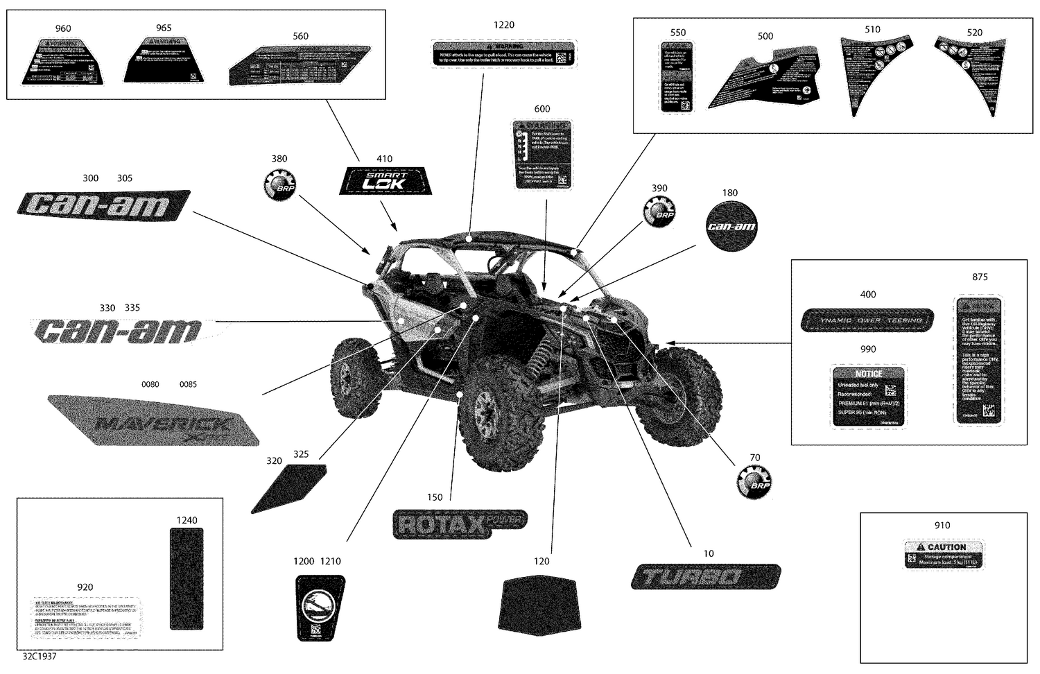 09- Decals - Turbo R - Package XRS - North America