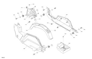 07- Cab Interior - Center Console Schematic