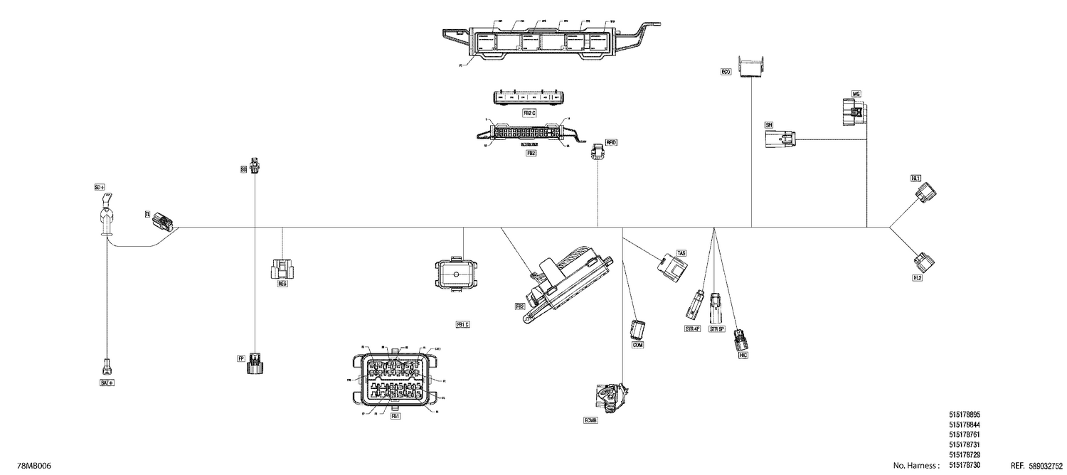 08- Electric - Main Harness - 515178729