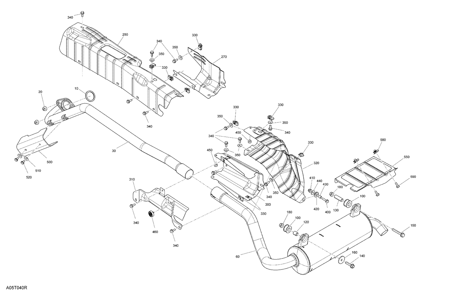 02- Engine - Exhaust - STD - DPS