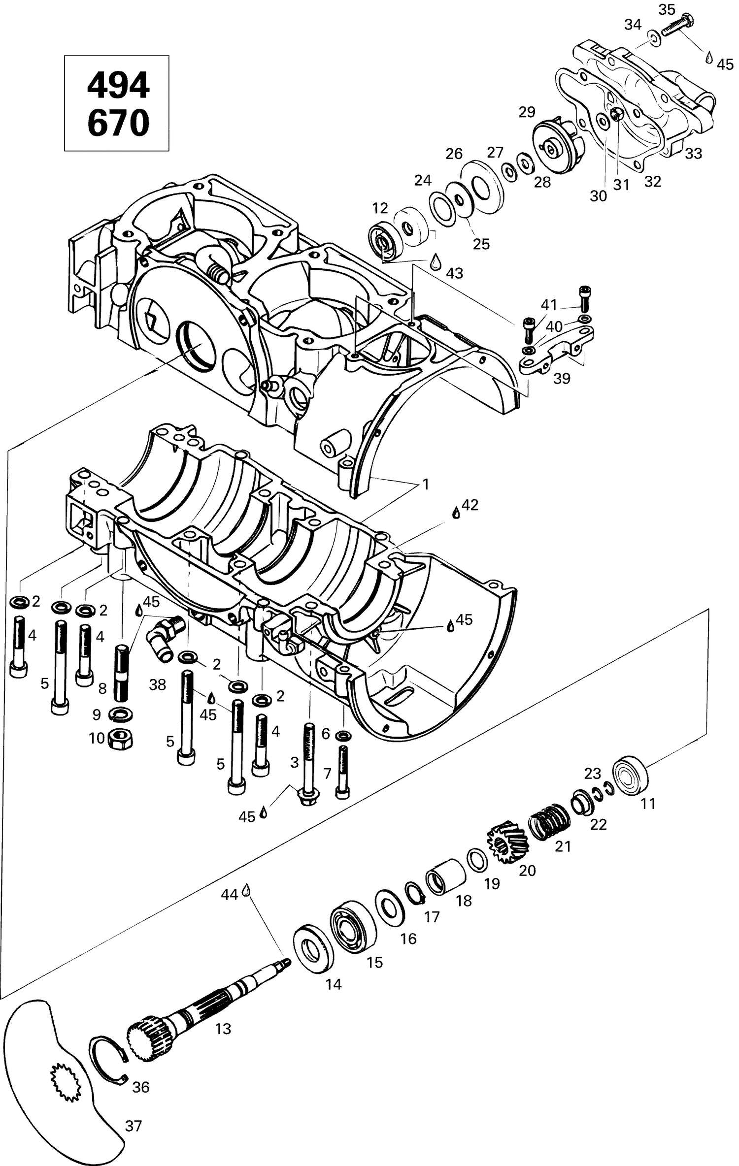 01- Crankcase (500)