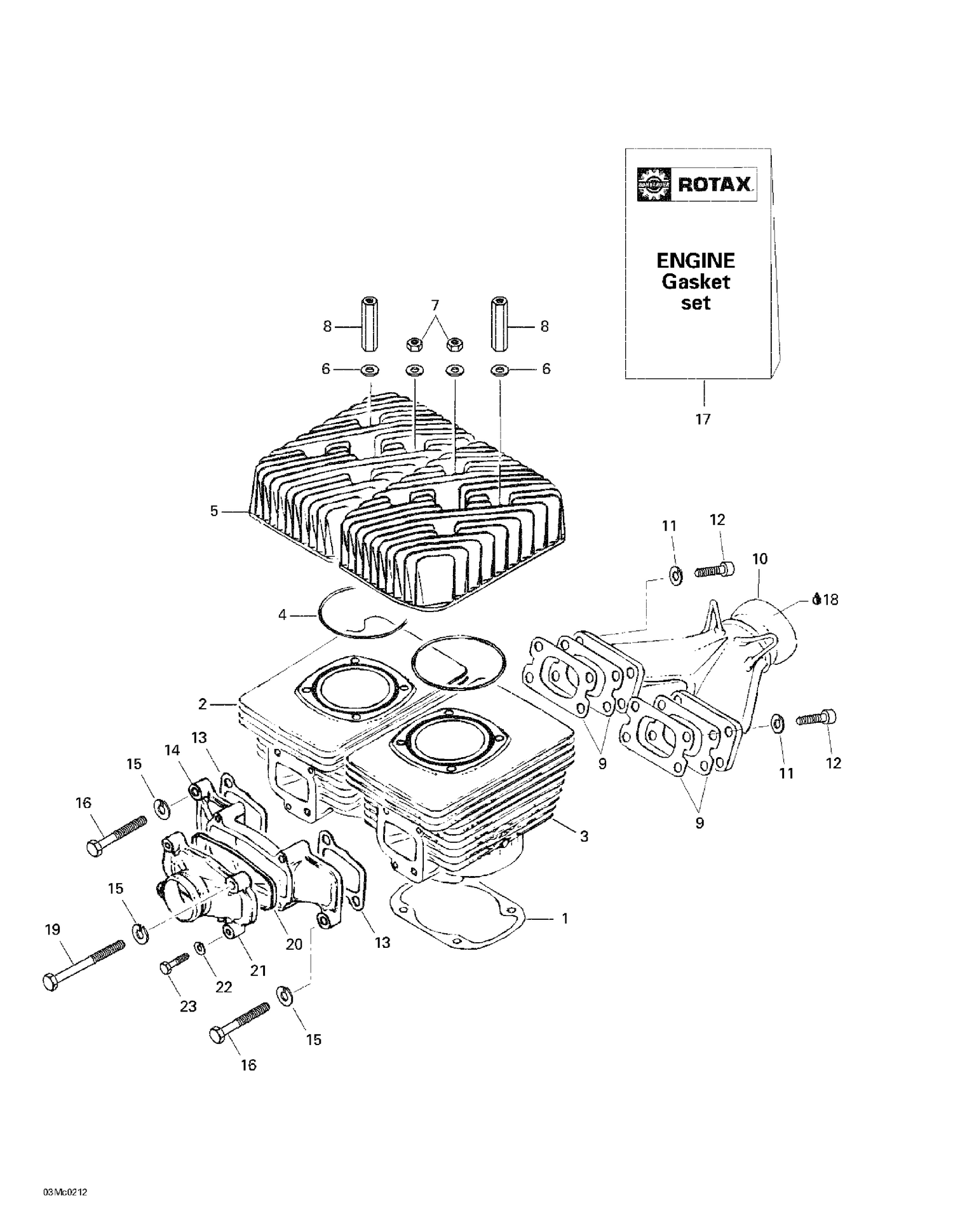01- Cylinder, Exhaust Manifold