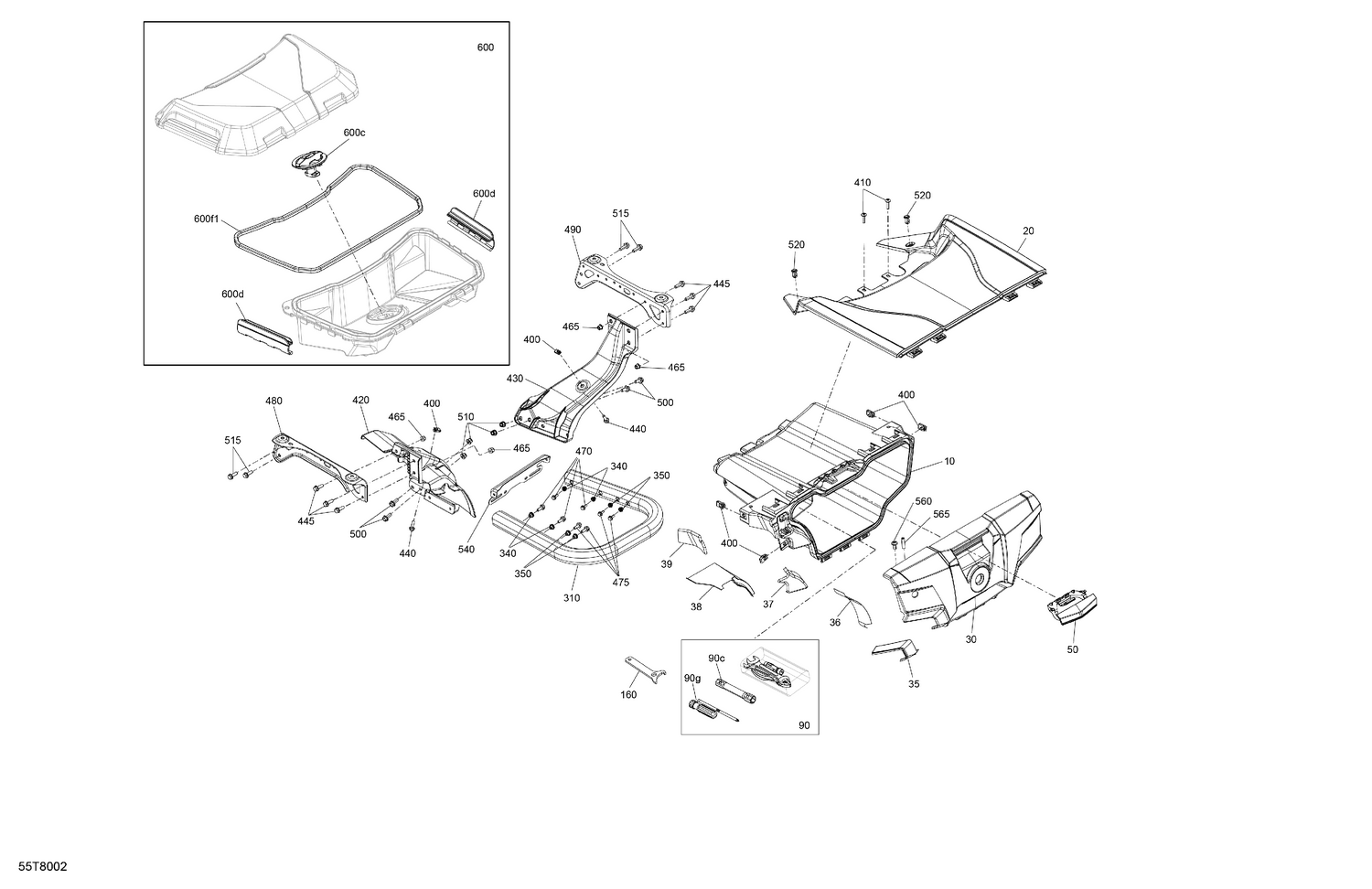 07- Body - Rear Storage Tray