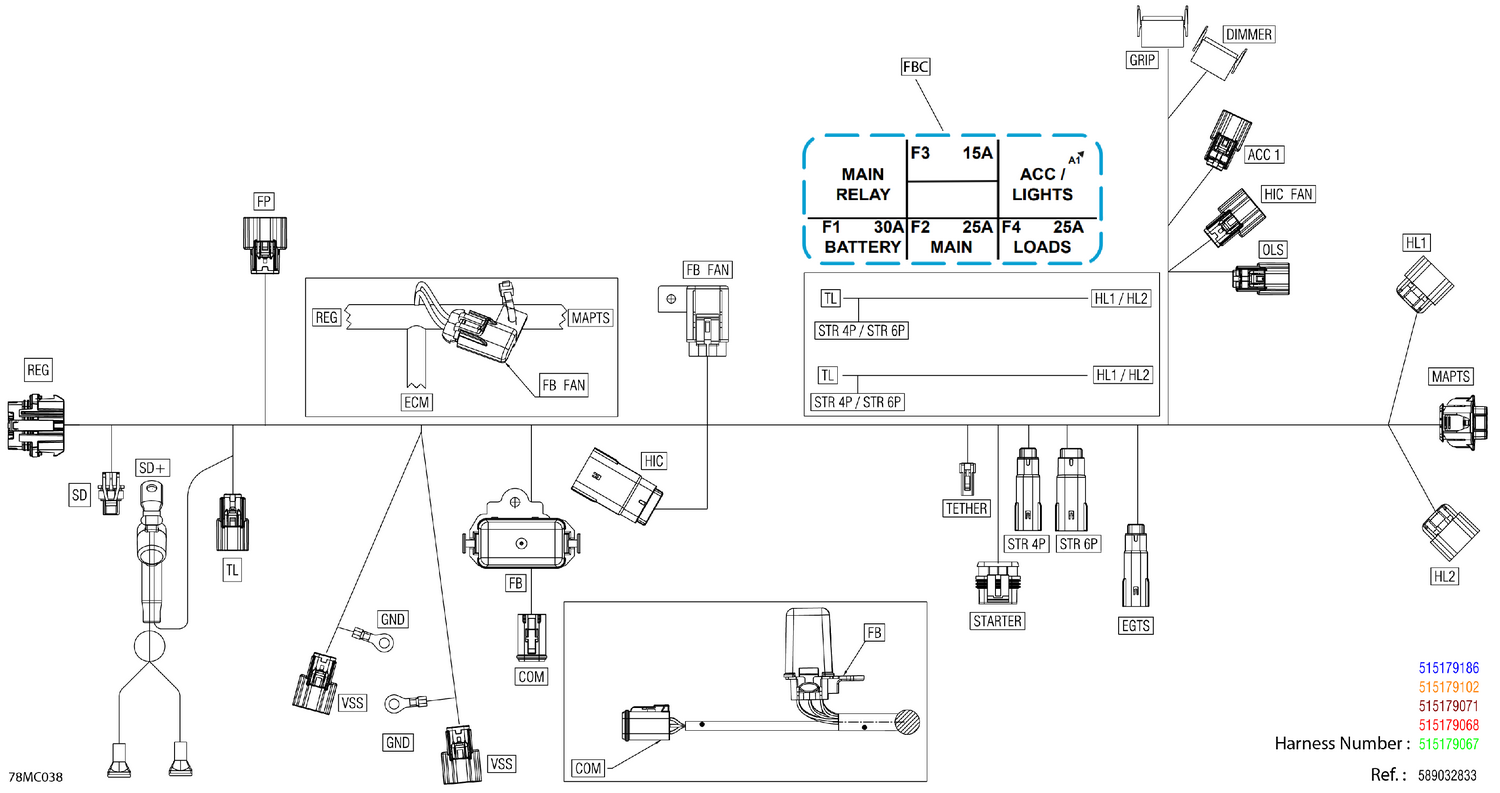 08- Electric - Main Harness - 515179401