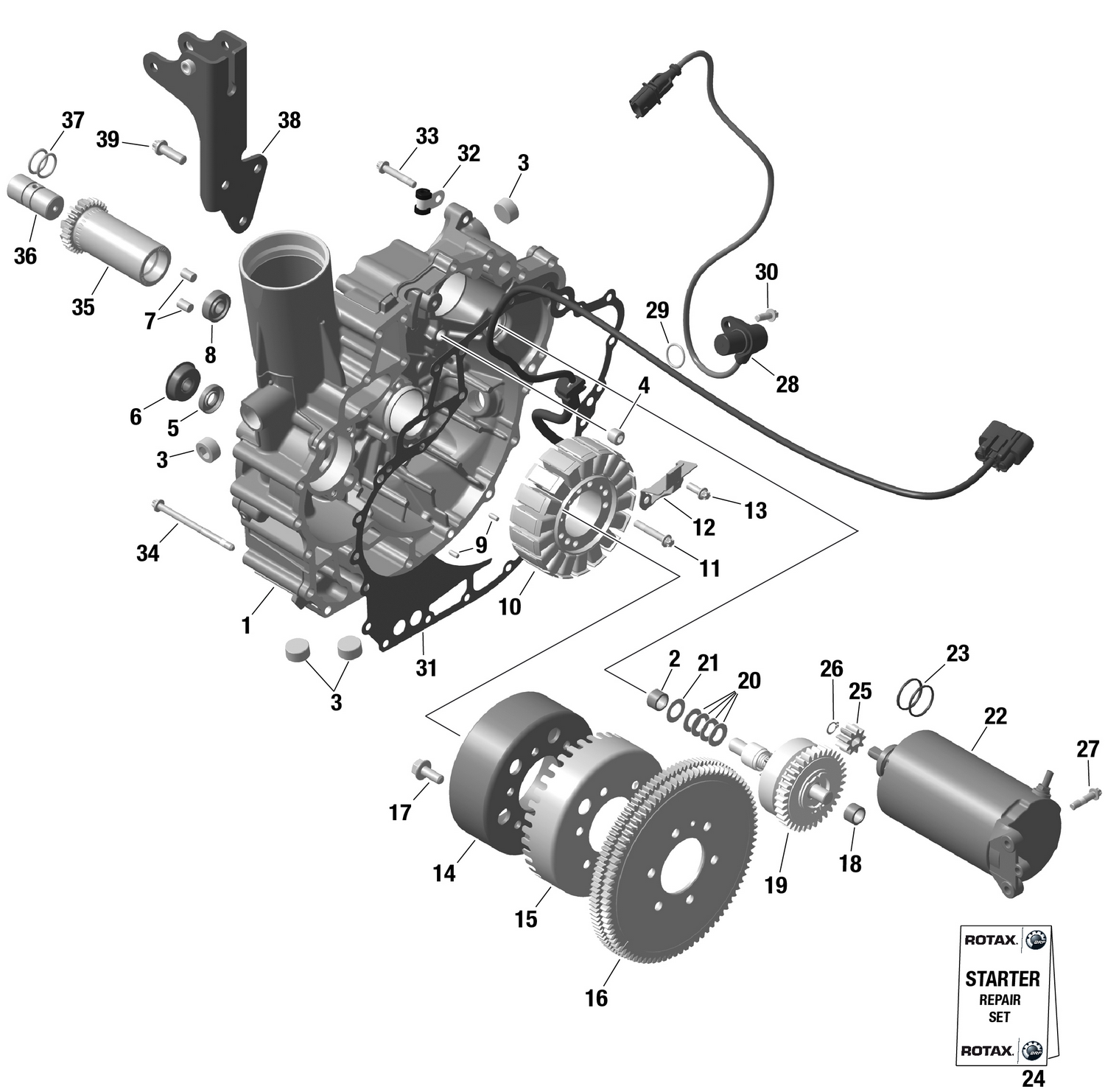 01- ROTAX - Magneto and Electric Starter