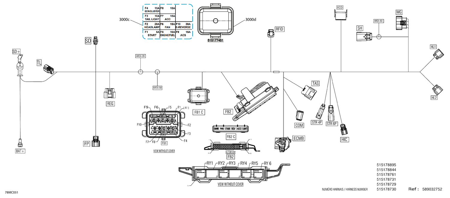 08- Electric - Main Harness - 515178729