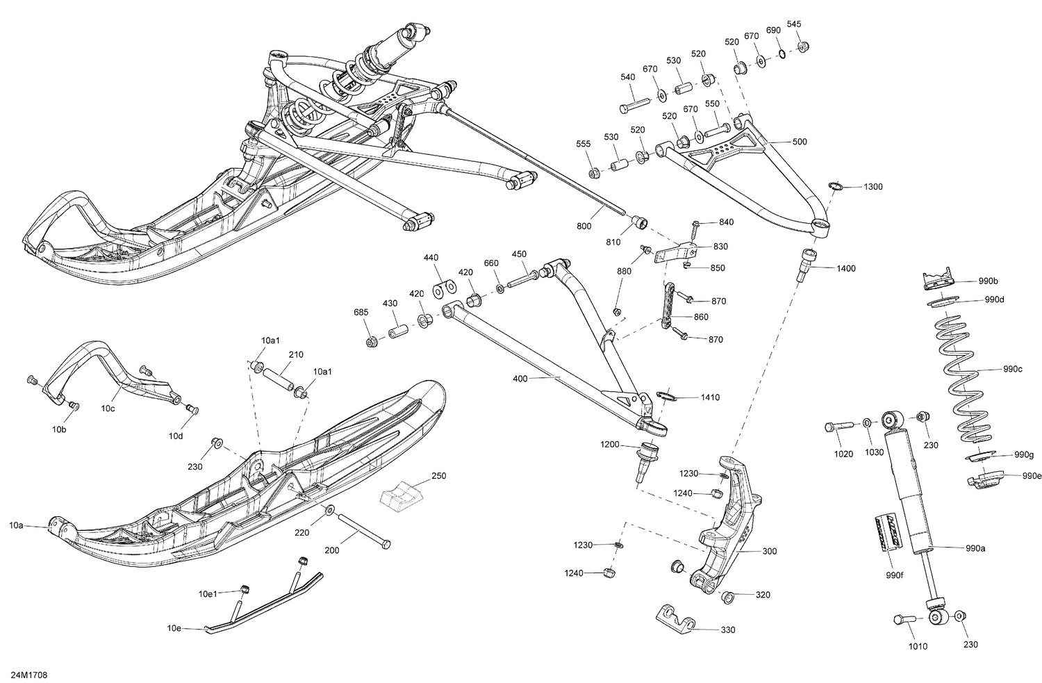07- Front Suspension And Ski - All Models