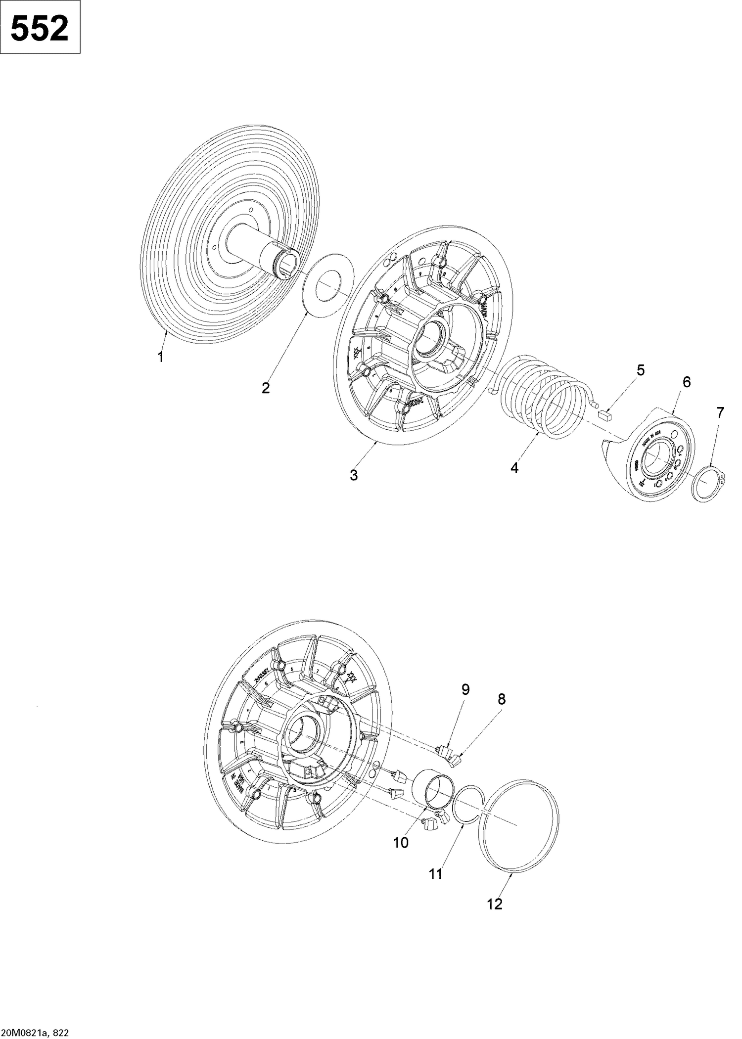 05- Driven Pulley 550F