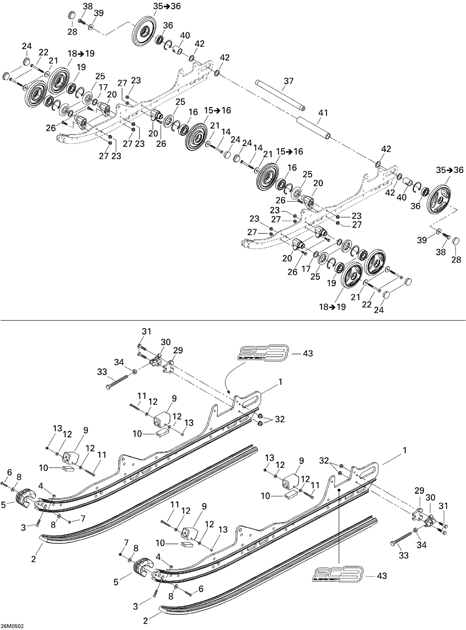 08- Rear Suspension MX Z