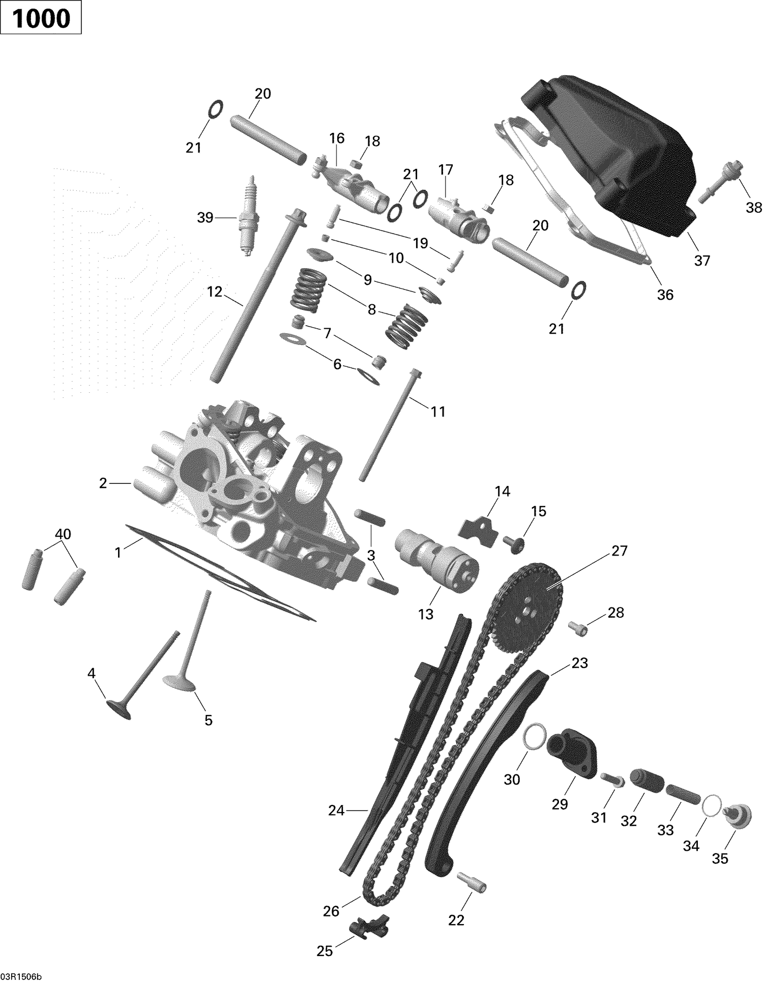 01- Cylinder Head, Rear _03R1506b