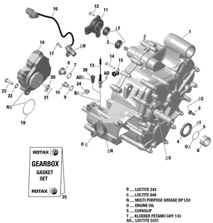 01- Gear Box And Components 420686563 Schematic