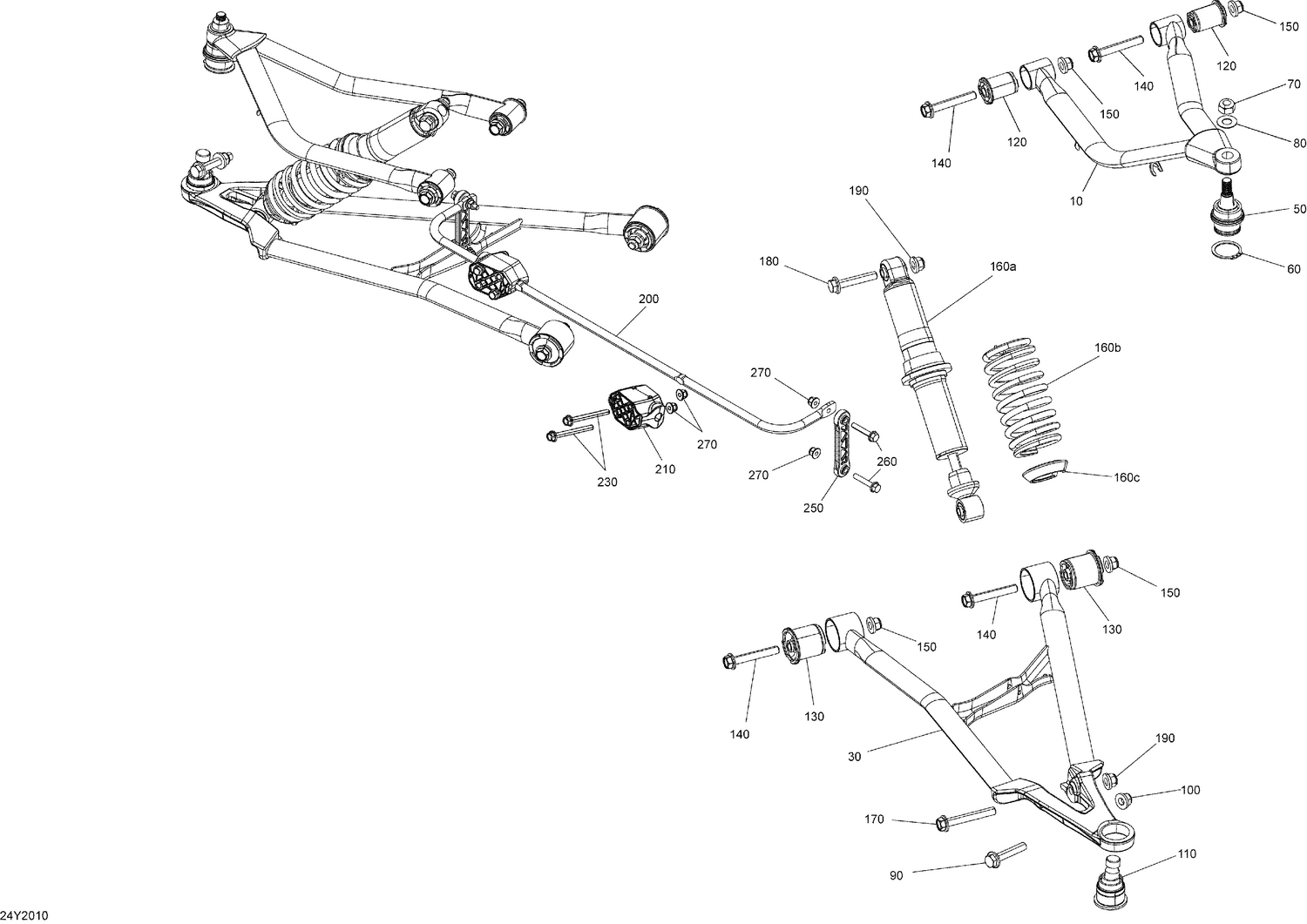 07- Suspension, Front - A Arms - Shocks
