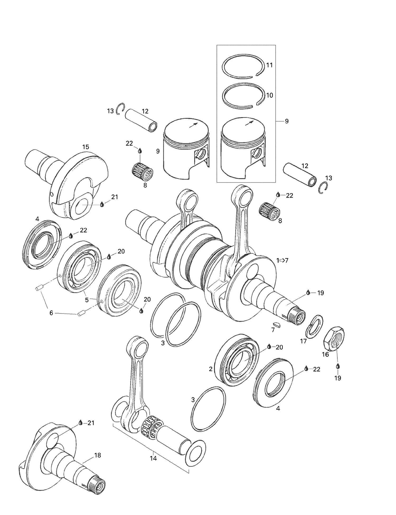 01- Crankshaft And Pistons