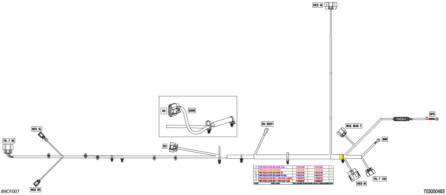 08- Electric - Voltage Regulator Wiring Harness - 710010191