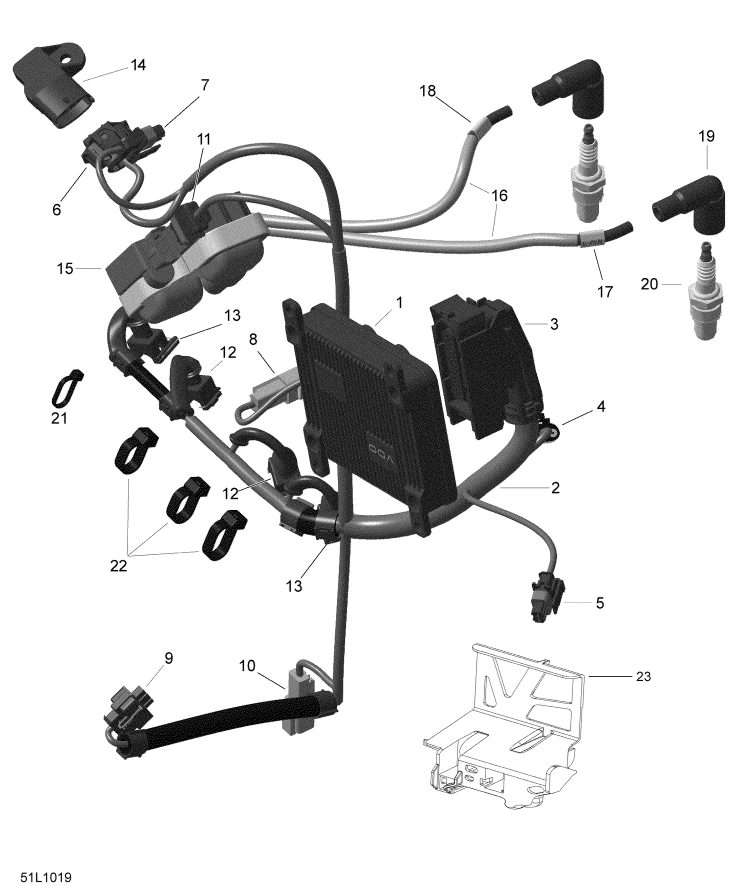 10- Engine Harness And Electronic Module