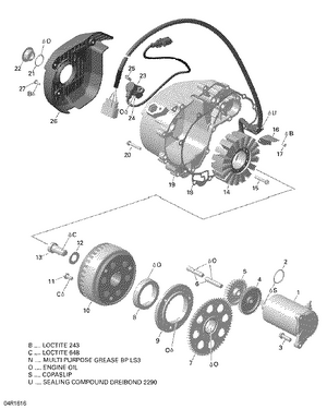 03- Magneto And Electric Starter - 650 Efi Schematic