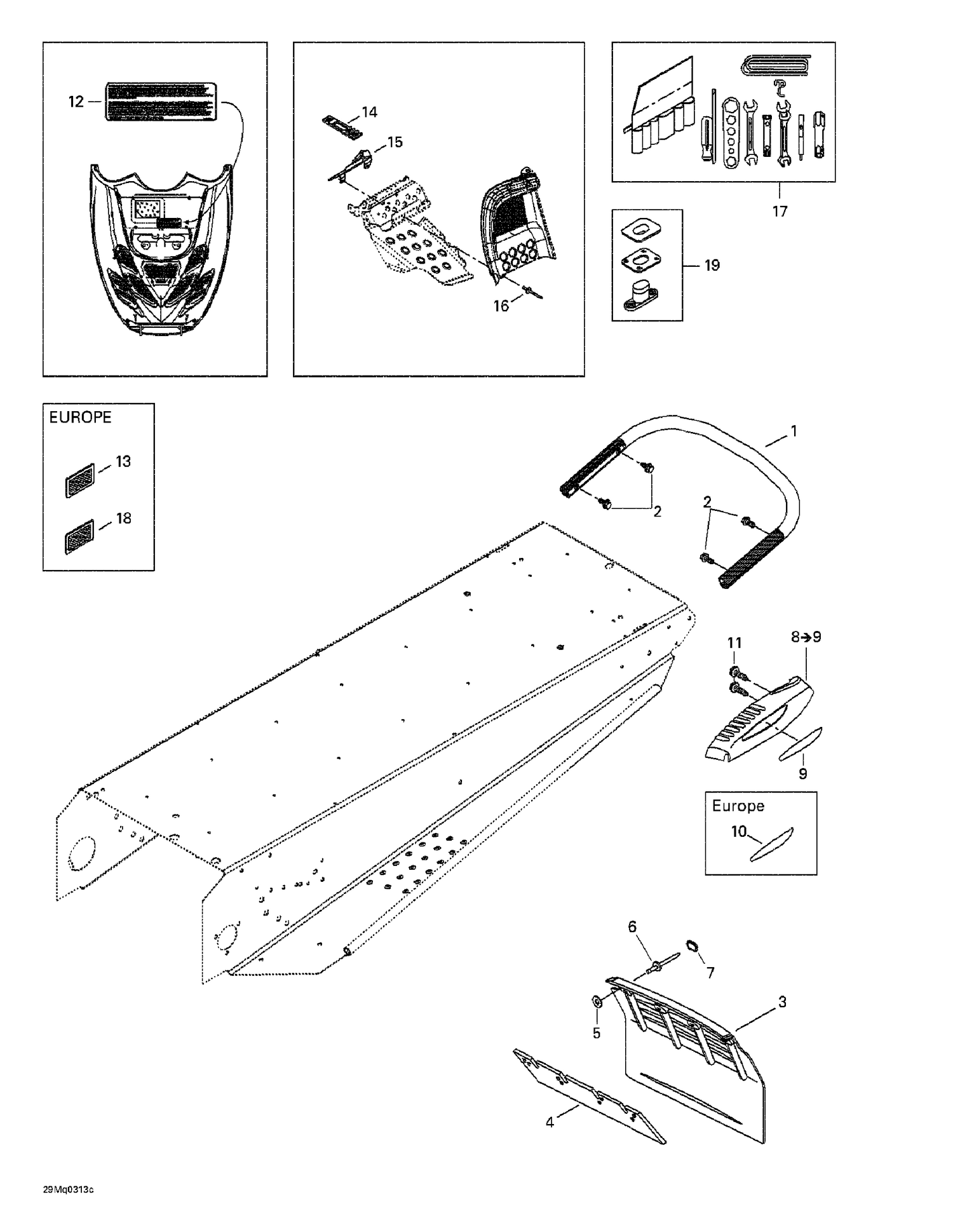 09- Rear Bumper, Snow Guard And Moulding