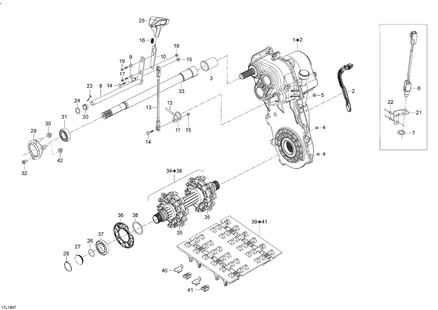 05- Drive Train Skandic - 600 ACE - WT