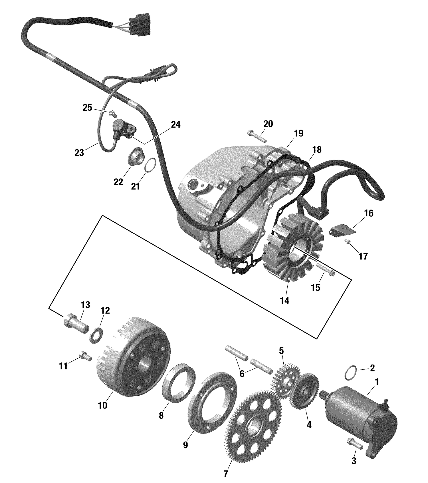 01- Rotax - Magneto And Electric Starter - Except LTD CAB