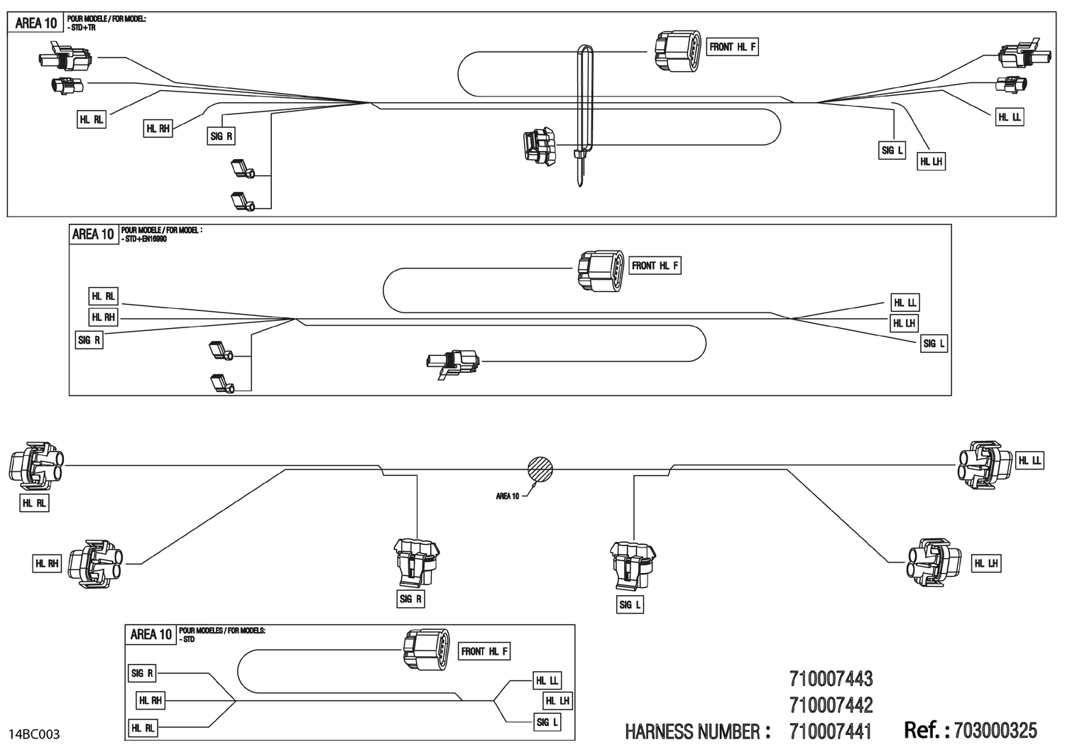 08- Electric - Front Wiring Harness - 710007441