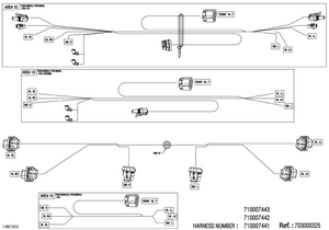 08- Electric - Front Wiring Harness - 710007441 Schematic