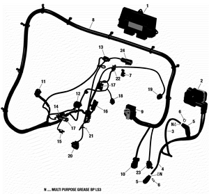 01- Rotax - Engine Harness And Electronic Module Schematic