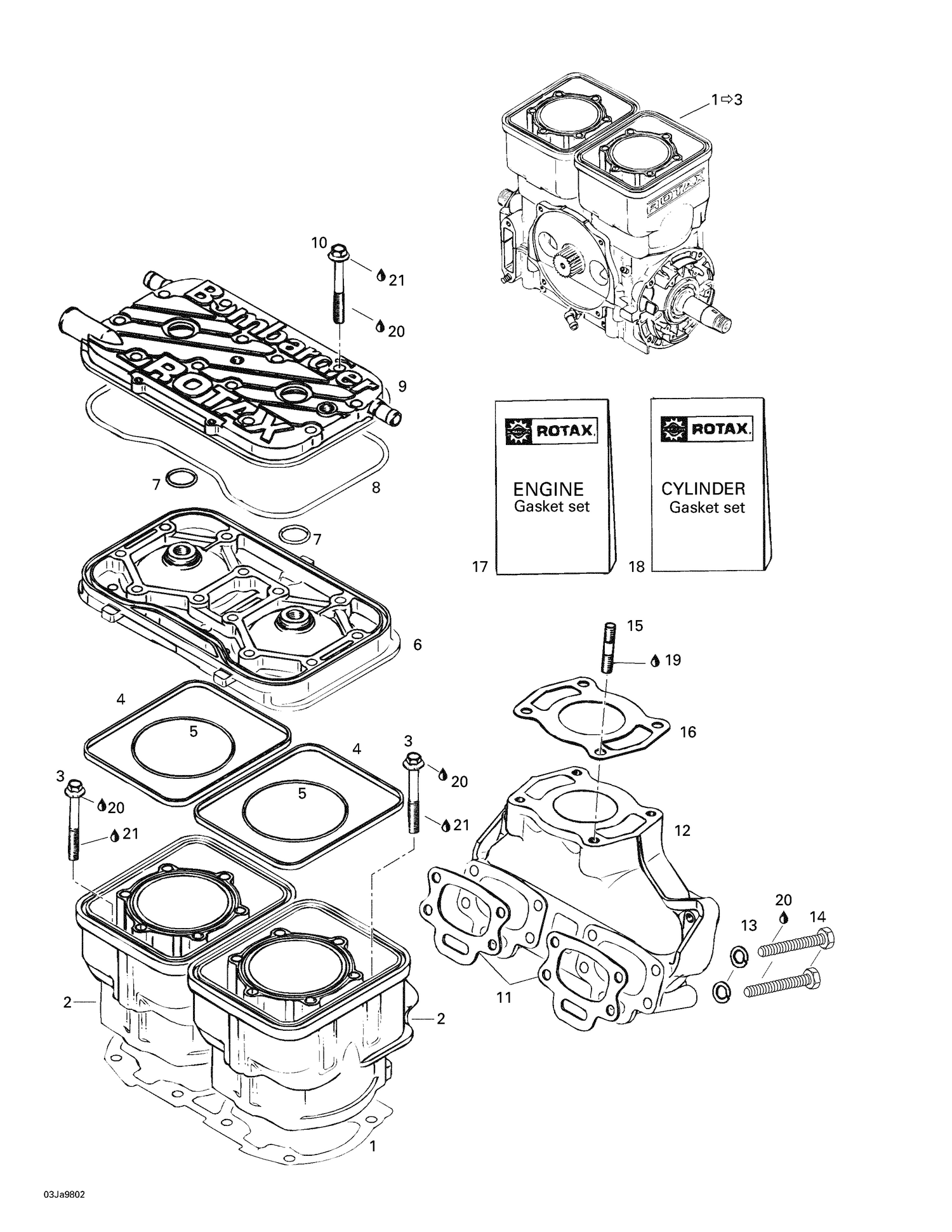 01- Cylinder, Exhaust Manifold
