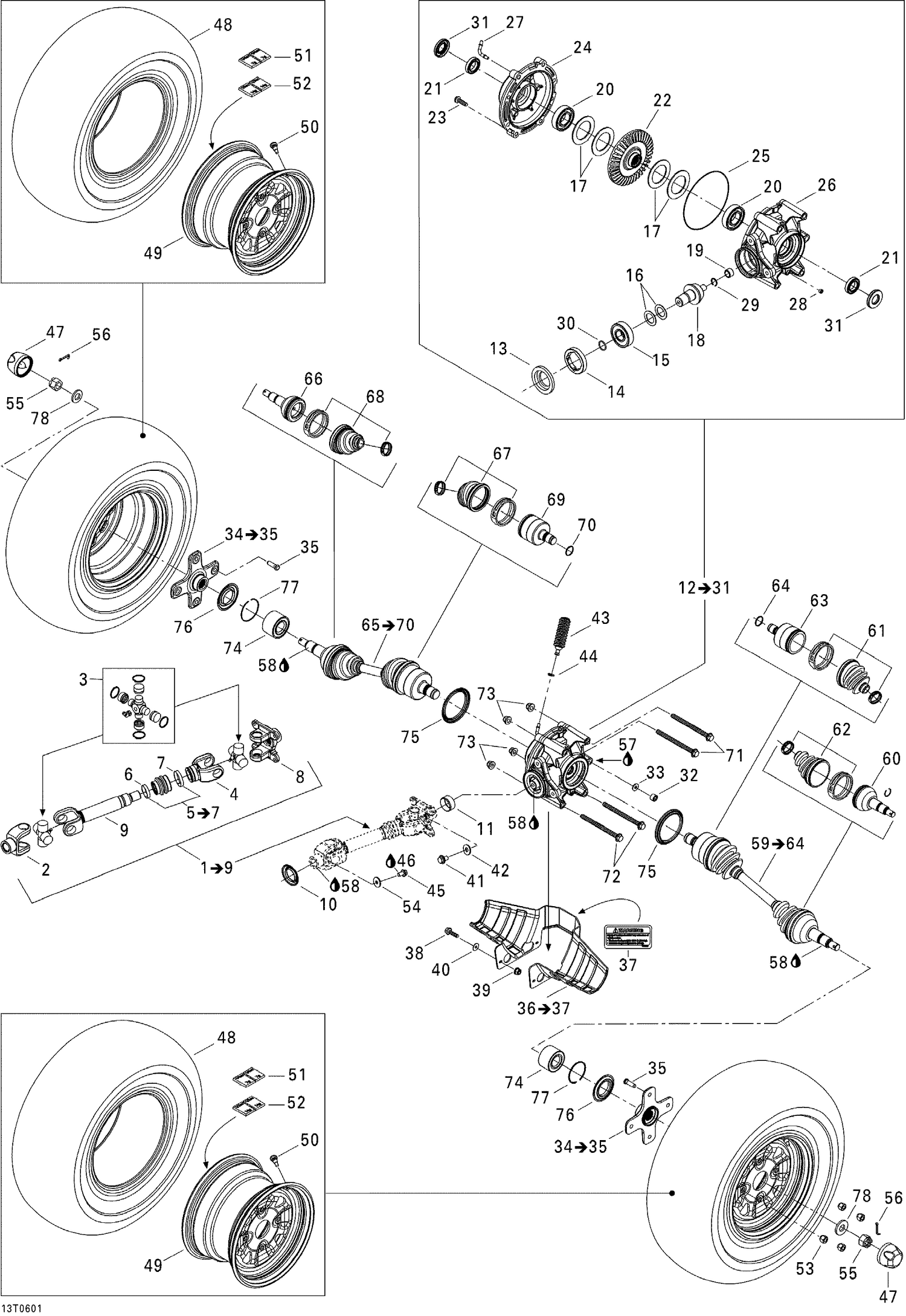 08- Drive System, Rear XT