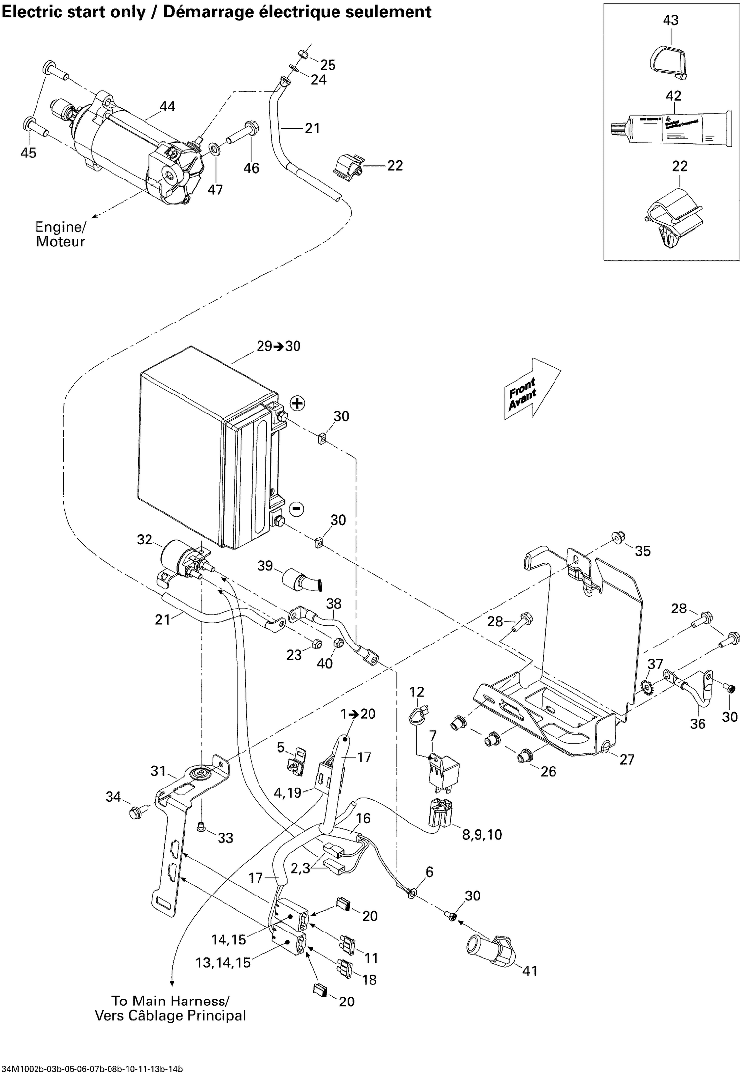 10- Battery And Starter 800R PTEK