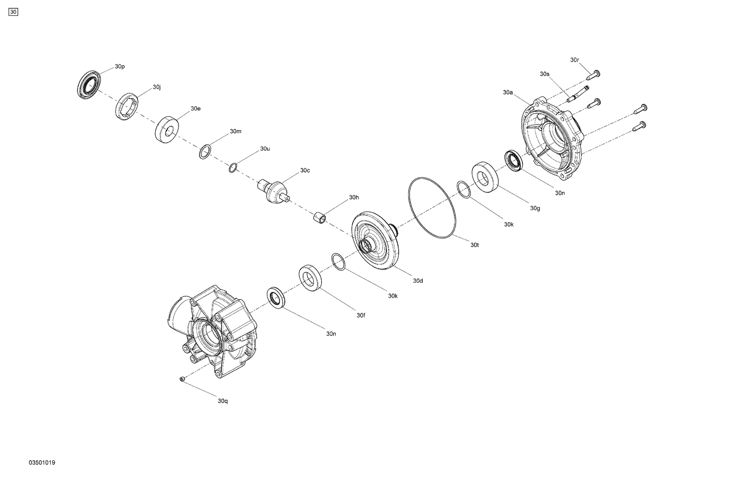 04- Drive - Rear Section - Differential Parts - XT