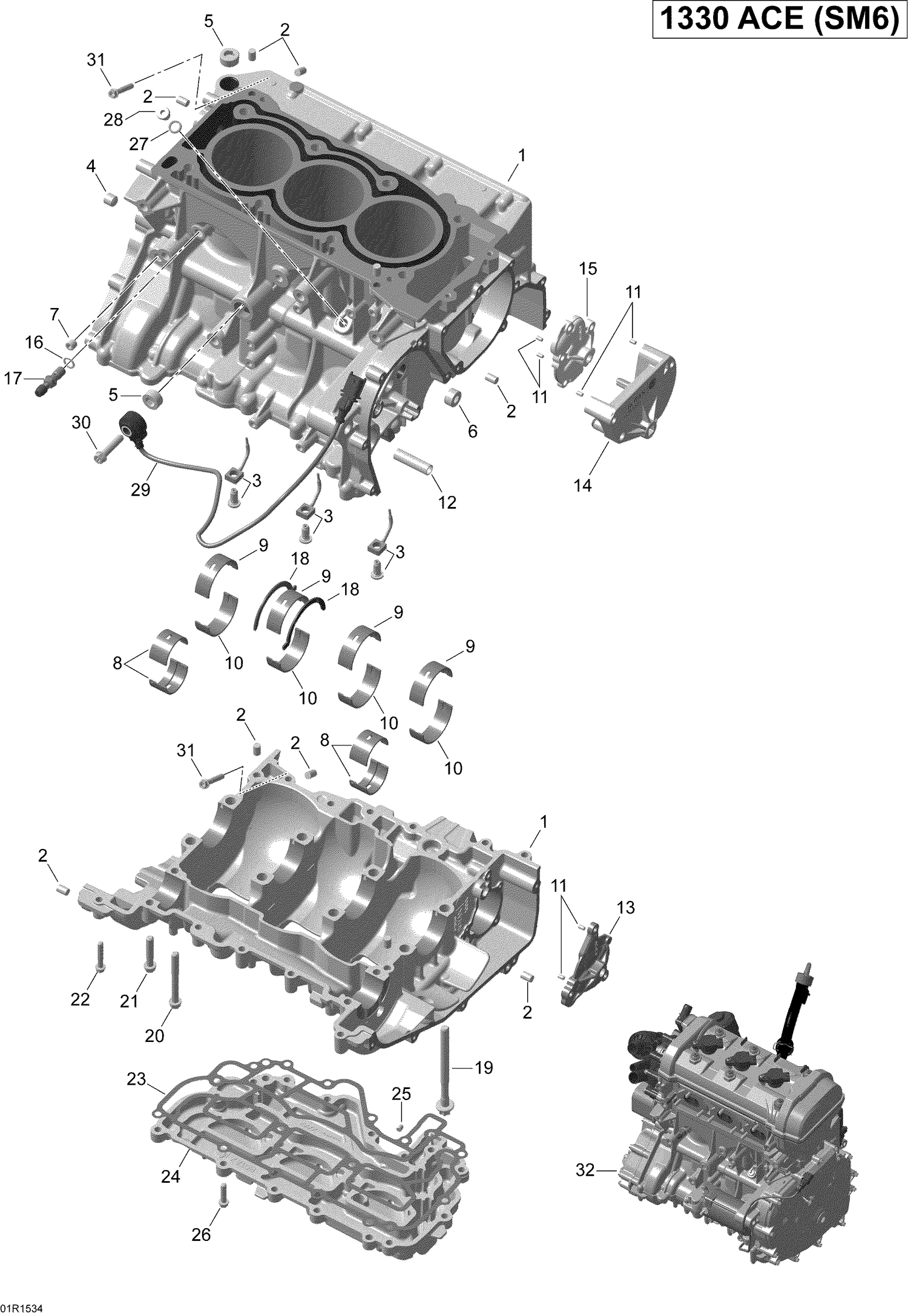 01- Crankcase _01R1534