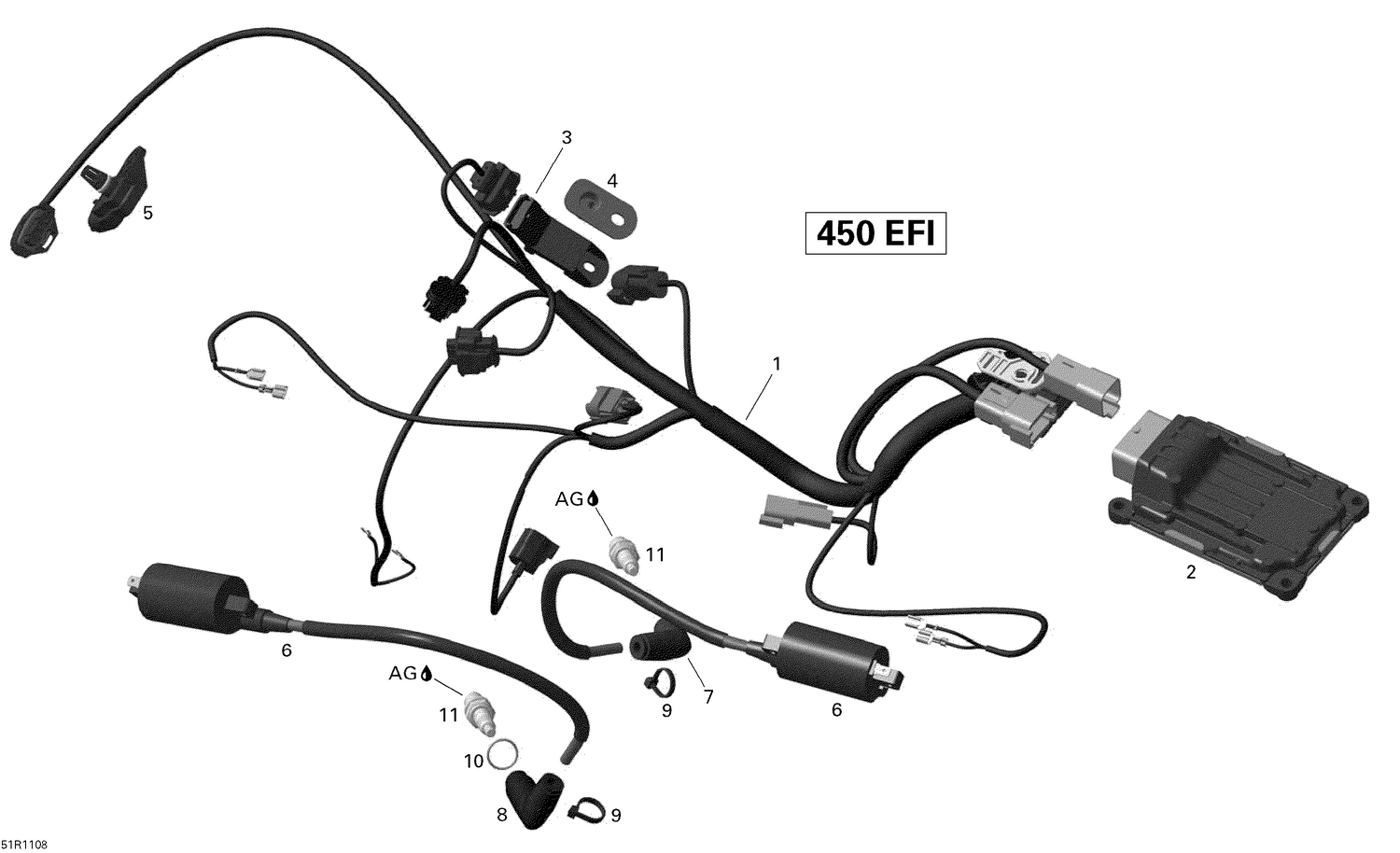 10- Engine Harness And Electronic Module