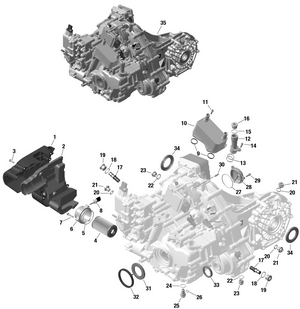 01- Rotax - Gearbox And Components Schematic