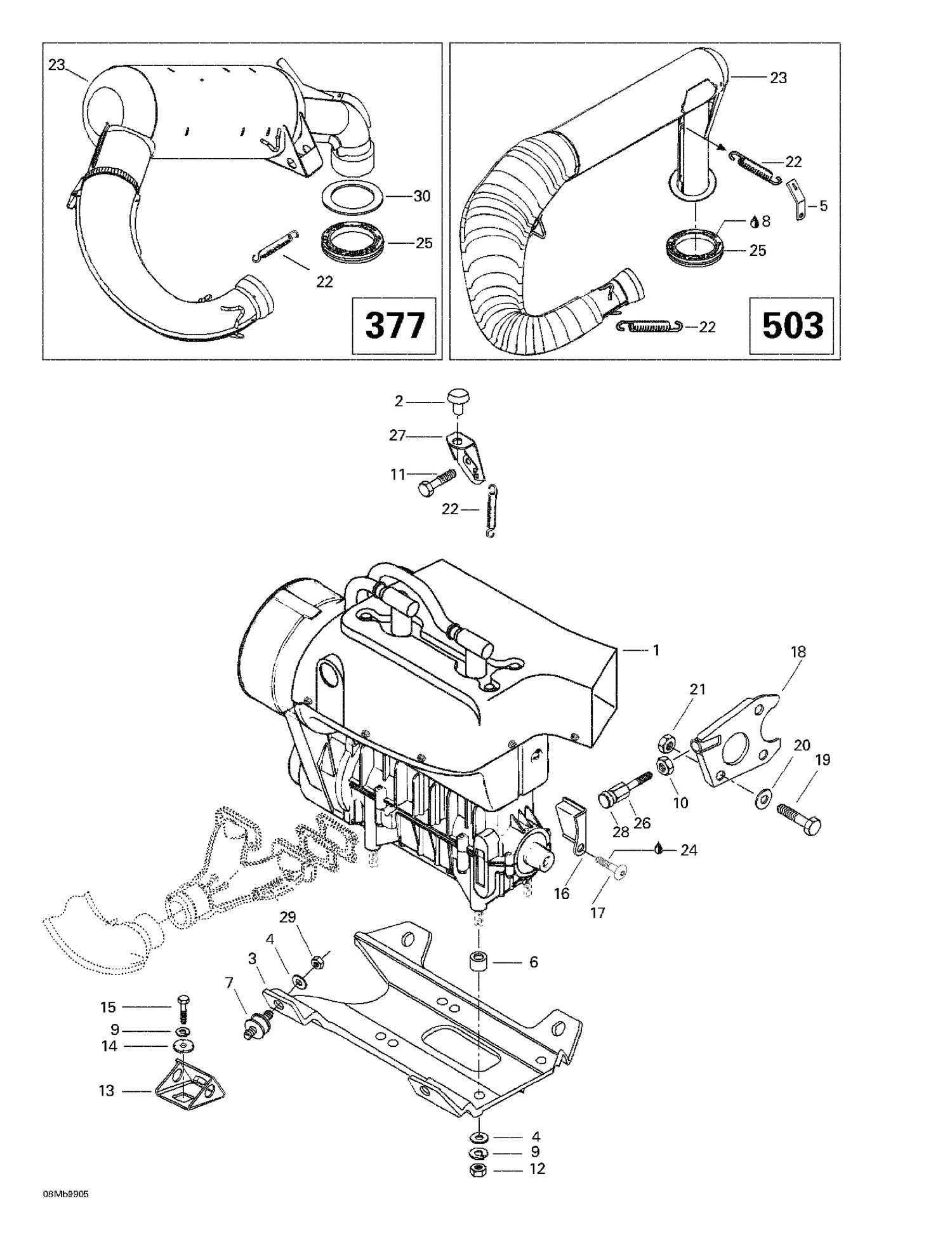 01- Engine Support And Muffler