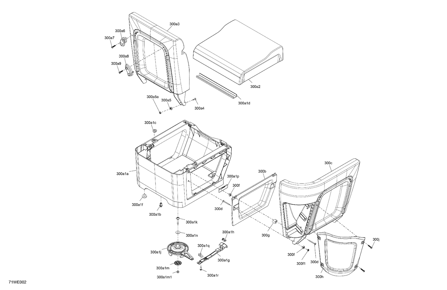 07- FURNITURE - Seat Corner Backrest (RH)