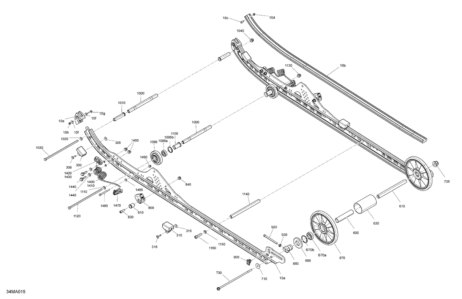05- Suspension - Rear - Lower Section  - Model 154"