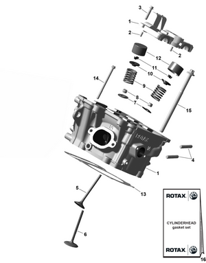 01- Rotax - Cylinder Head Schematic