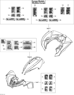 09- Fender And Central Panel Kit Schematic