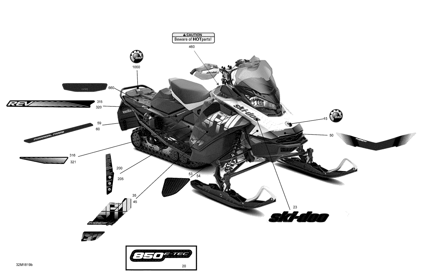 09- Decals MXZ - 850E-TEC - Package X