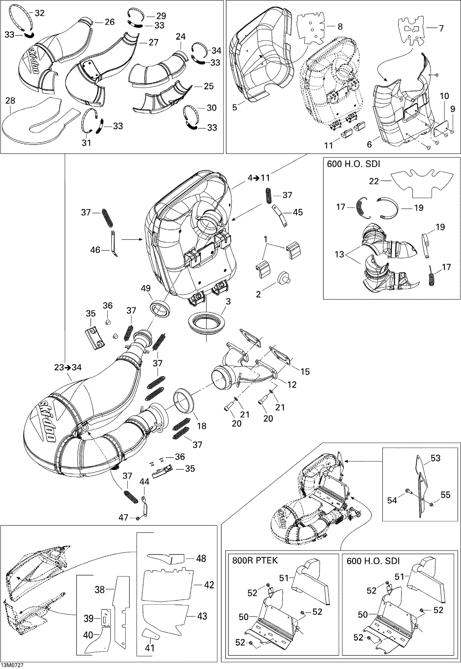 01- Exhaust System 800R
